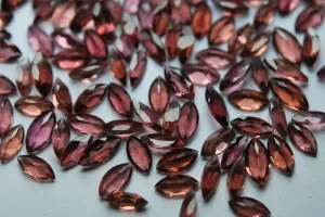 20 Pcs, Aaa Quality, Natural Mozambique Garnet Faceted Marquise Shape, 6X3mm