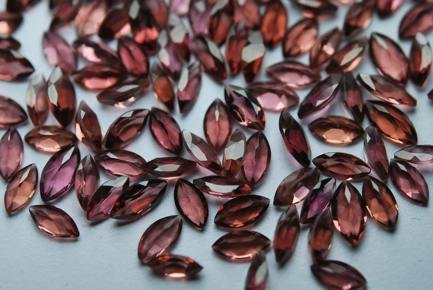 20 Pcs, Aaa Quality, Natural Mozambique Garnet Faceted Marquise Shape, 6X3mm