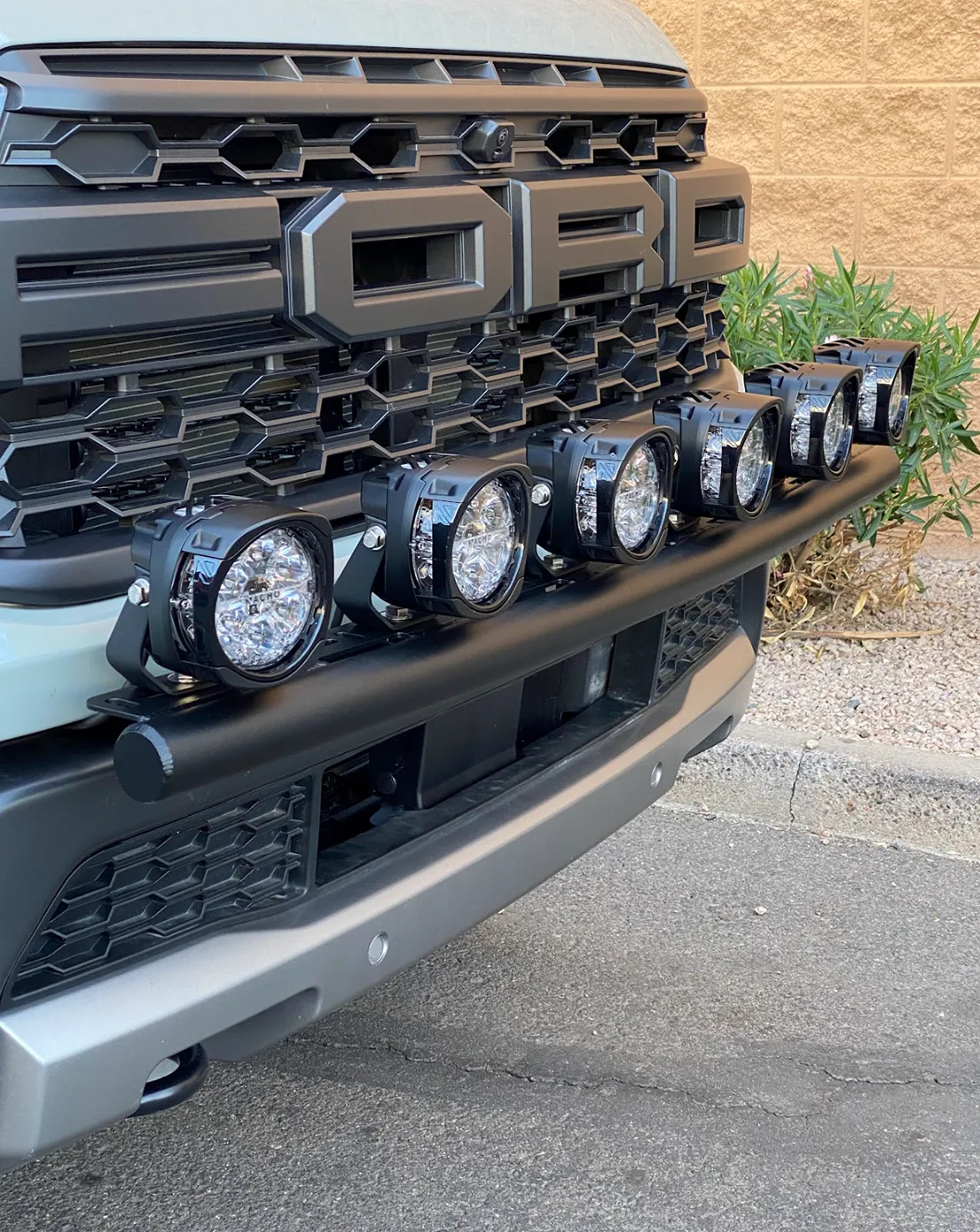 2024 Ranger Raptor Front Light Mount Kit (for stock bumper) - Use Any Light