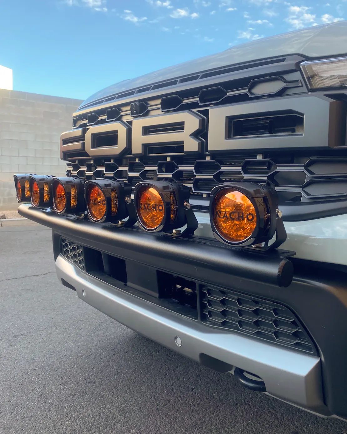 2024 Ranger Raptor Front Light Mount Kit (for stock bumper) - Use Any Light
