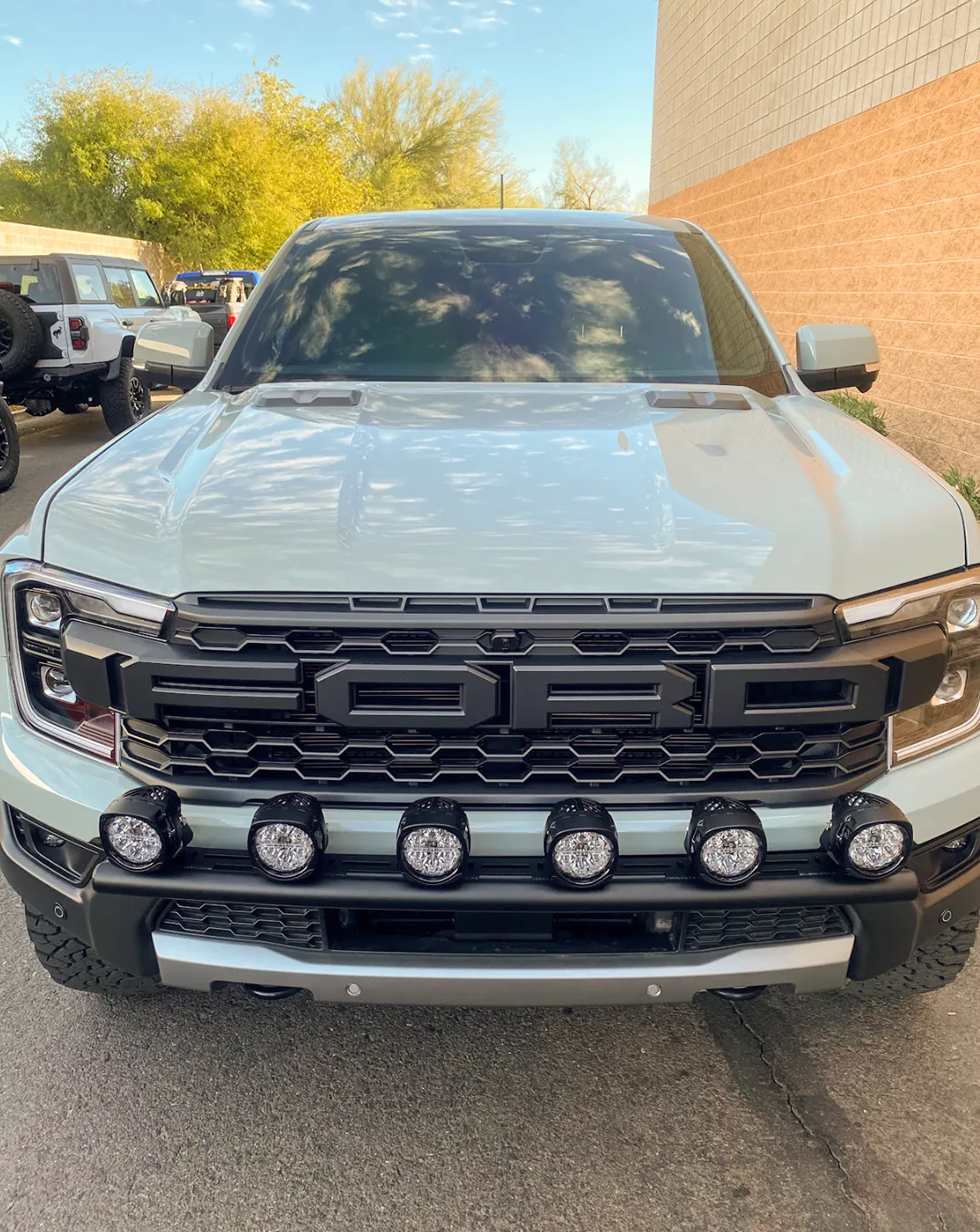 2024 Ranger Raptor Front Light Mount Kit (for stock bumper) - Use Any Light