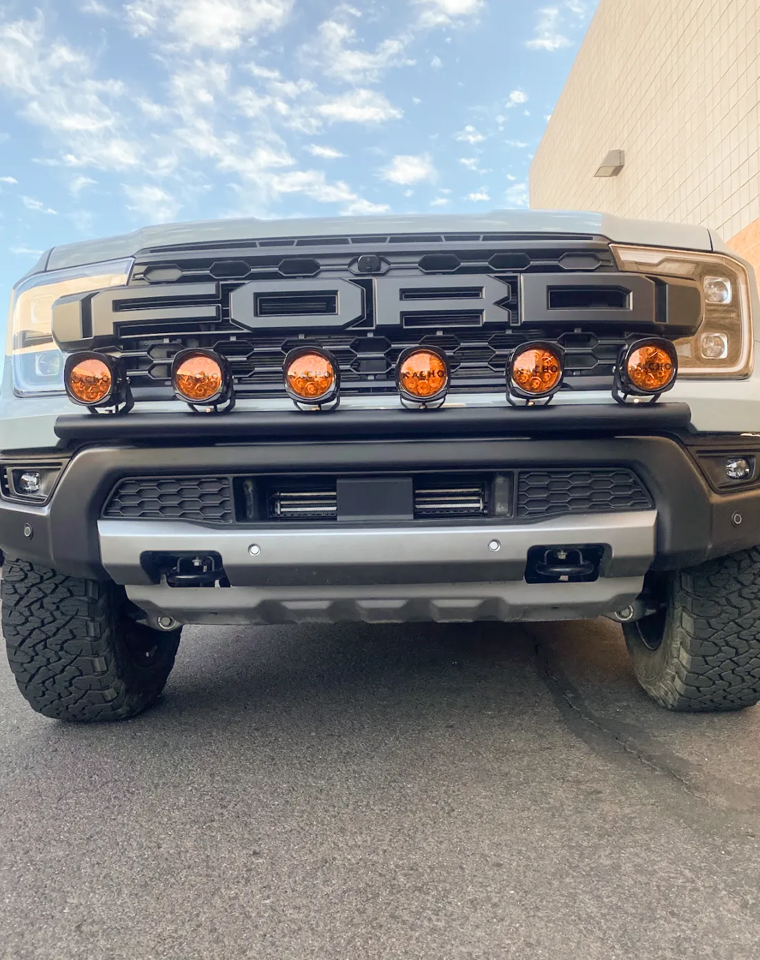 2024 Ranger Raptor Front Light Mount Kit (for stock bumper) - Use Any Light