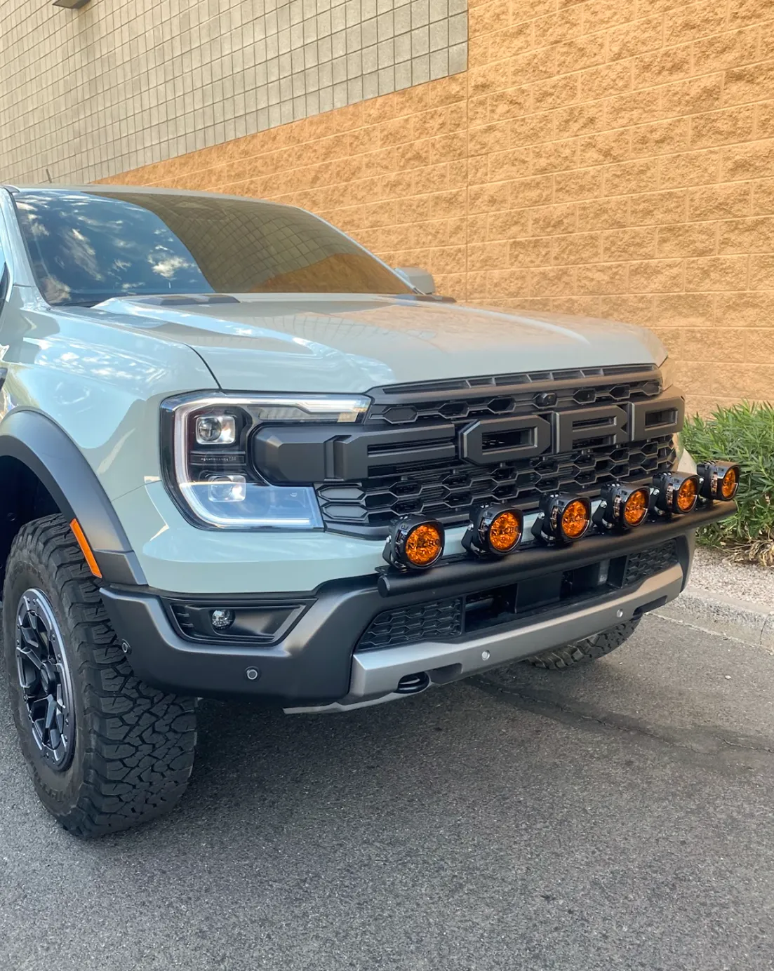 2024 Ranger Raptor Front Light Mount Kit (for stock bumper) - Use Any Light