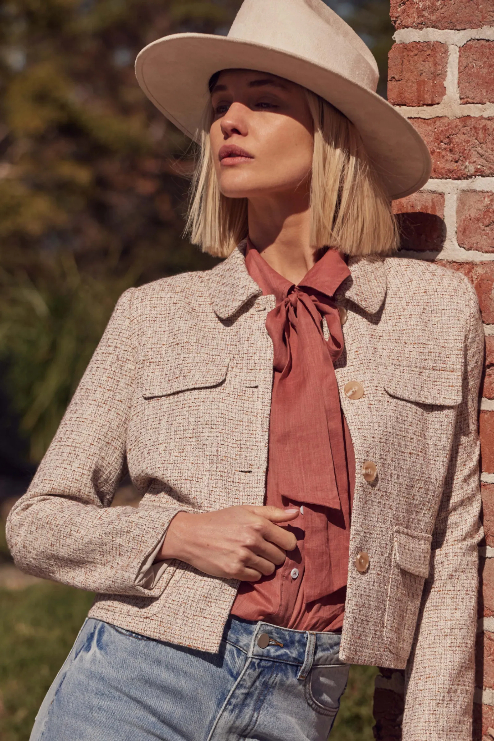 Adjoin Jacket - Biscuit Boucle