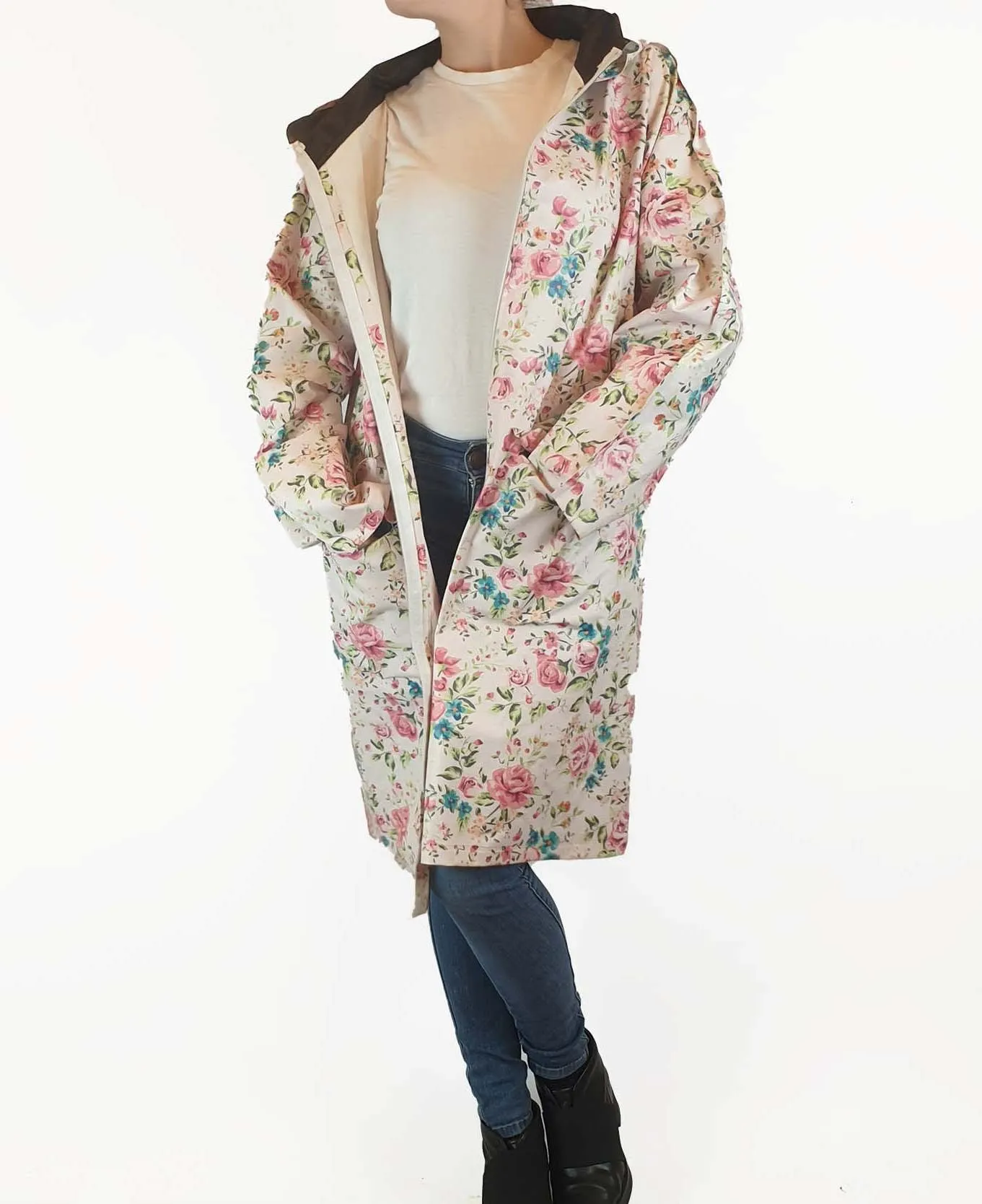 Agua Zero floral raincoat size S