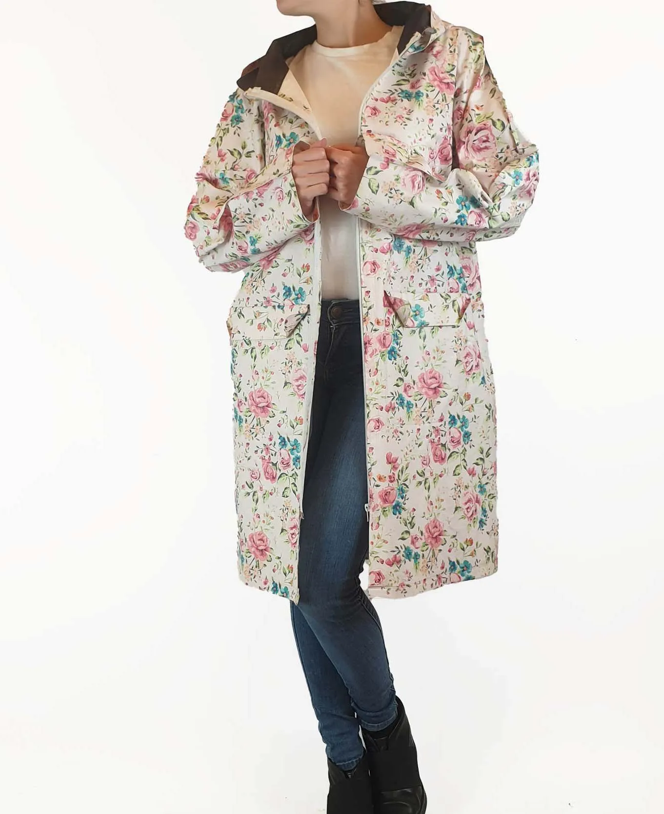 Agua Zero floral raincoat size S