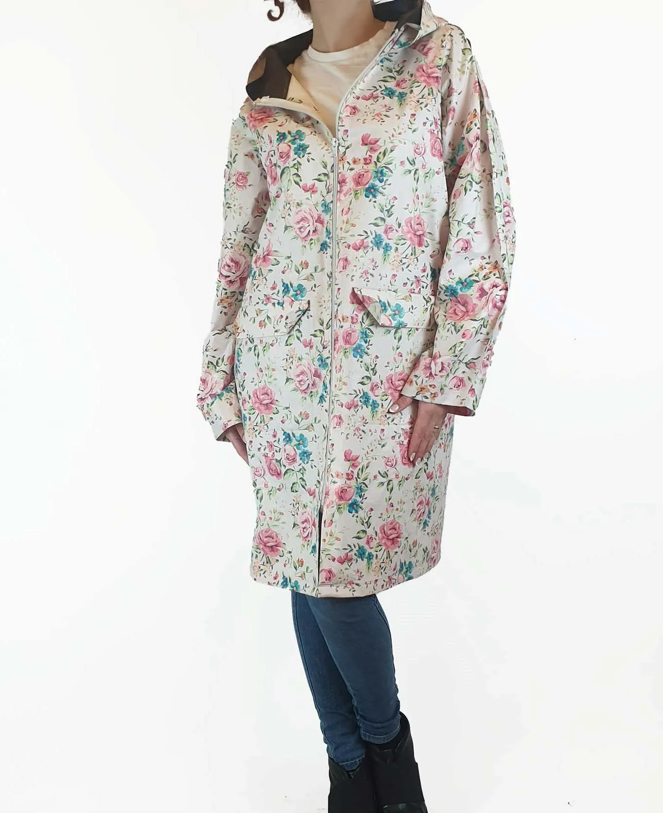 Agua Zero floral raincoat size S