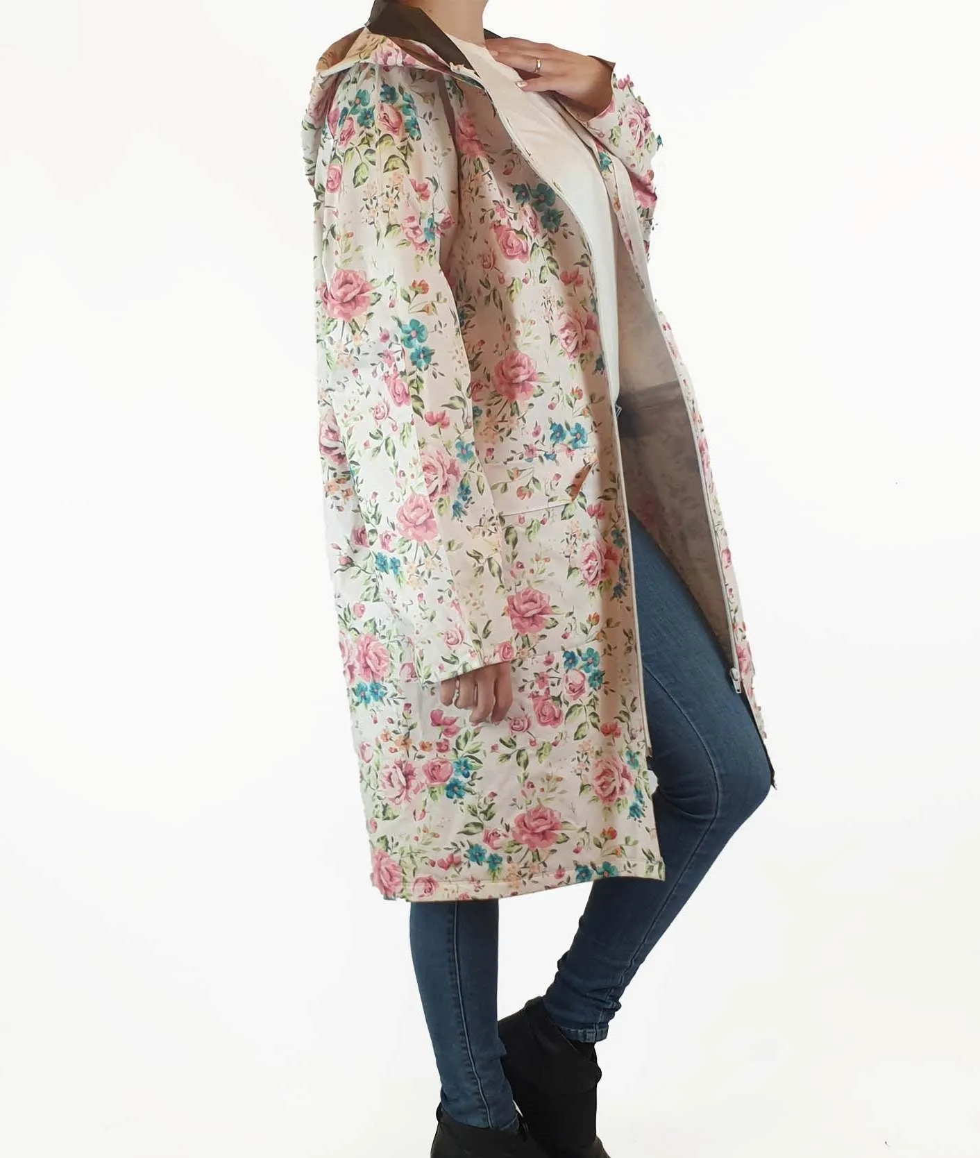 Agua Zero floral raincoat size S