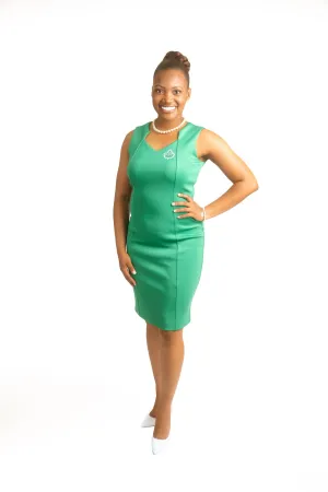 AKA Green Pencil Dress