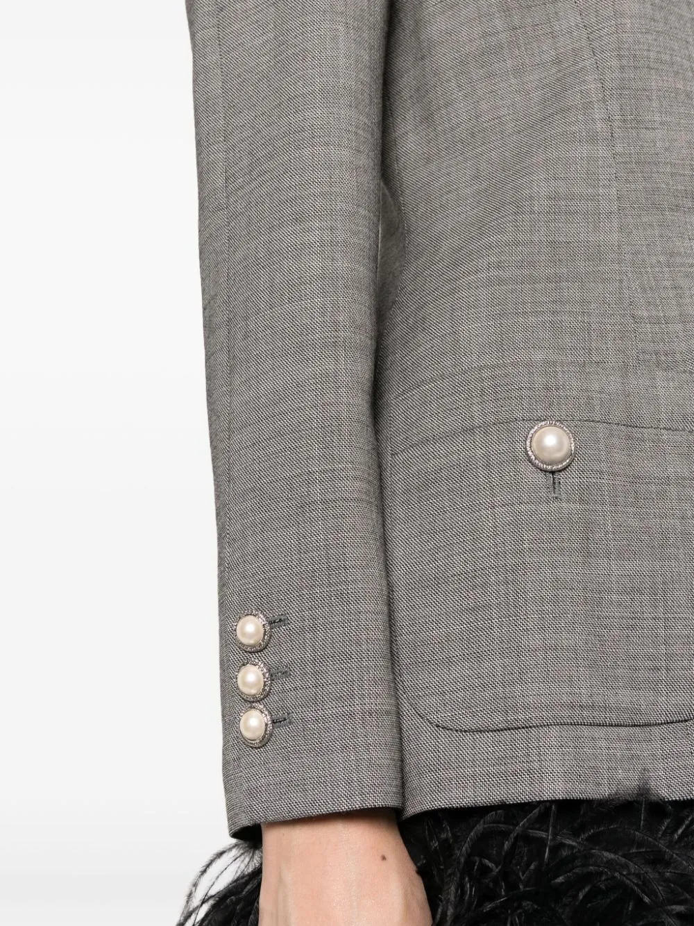 Alessandra Rich Grey Jackets
