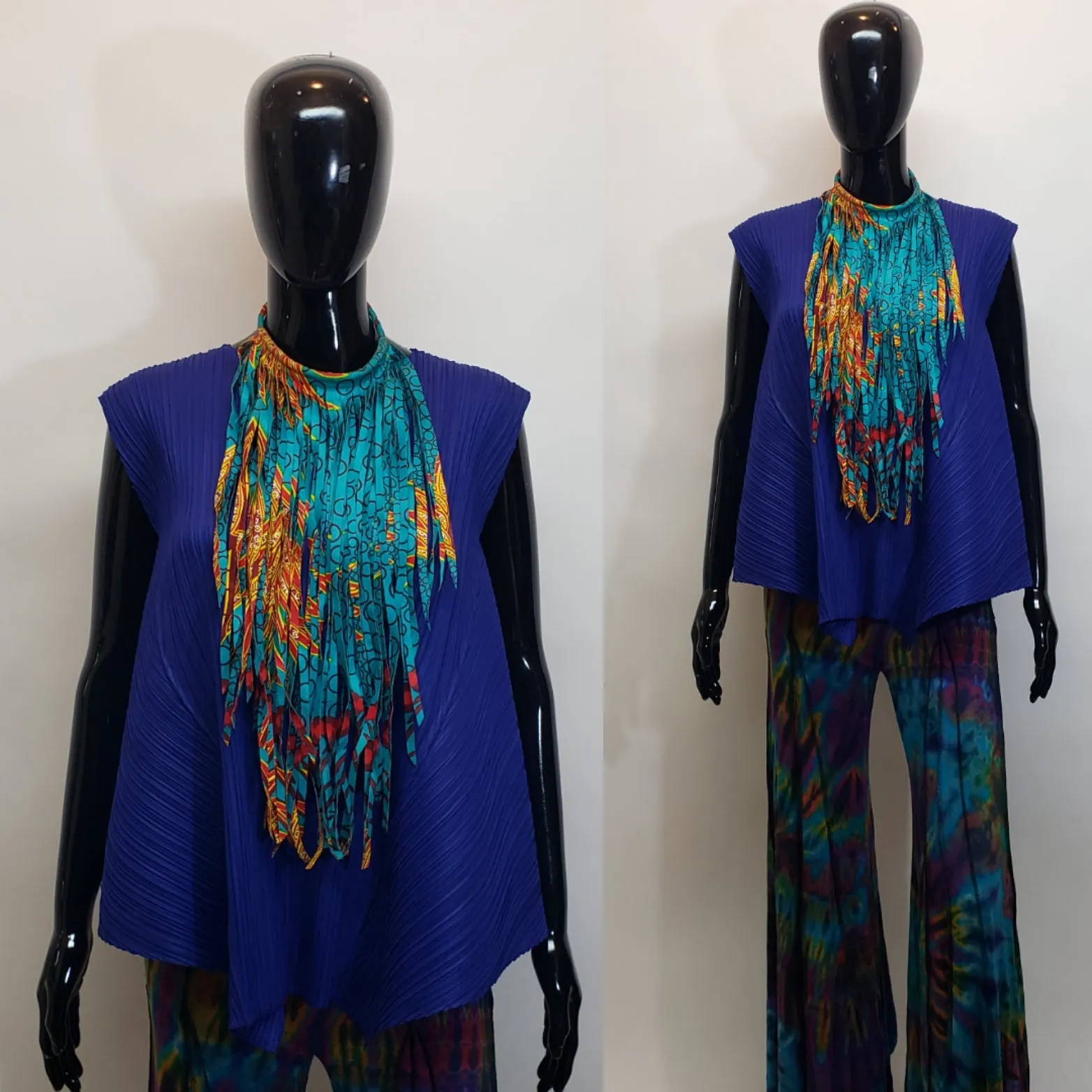 Ankara Fabric Strip Choker style Necklace
