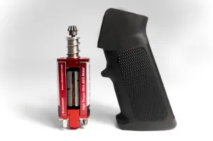 ARES M4 Slim Pistol Grip & Red High Torque Motor. Black Grip