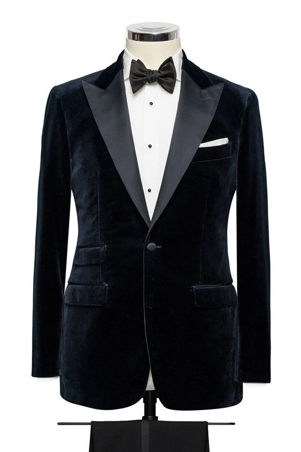Ariston di Napoli Midnight Blue Velvet Soft Solid Cotton