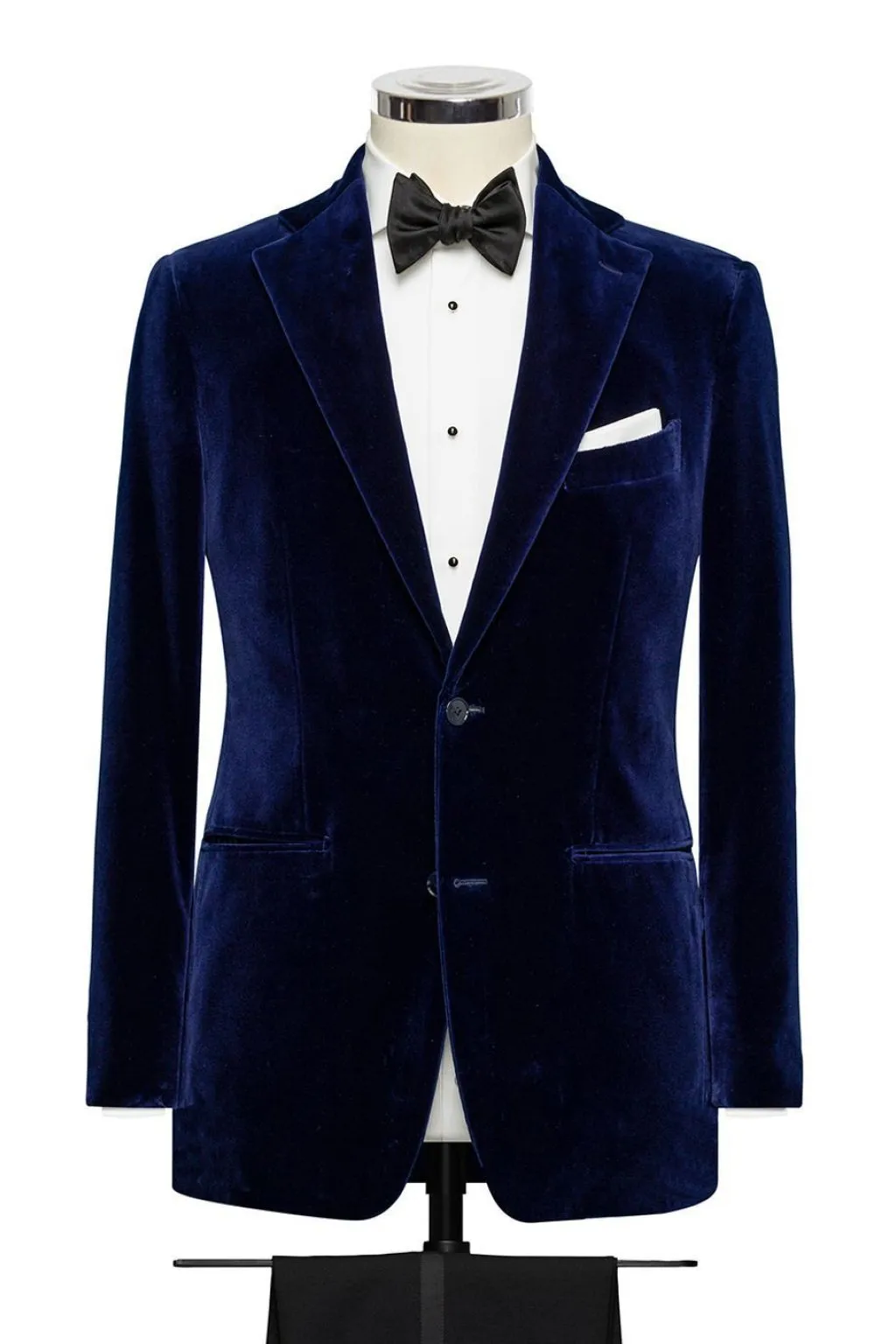 Ariston di Napoli Navy Velvet Soft Solid Cotton