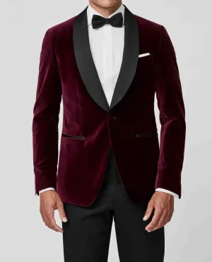 Ariston di Napoli Wine Red Velvet Soft Solid Cotton