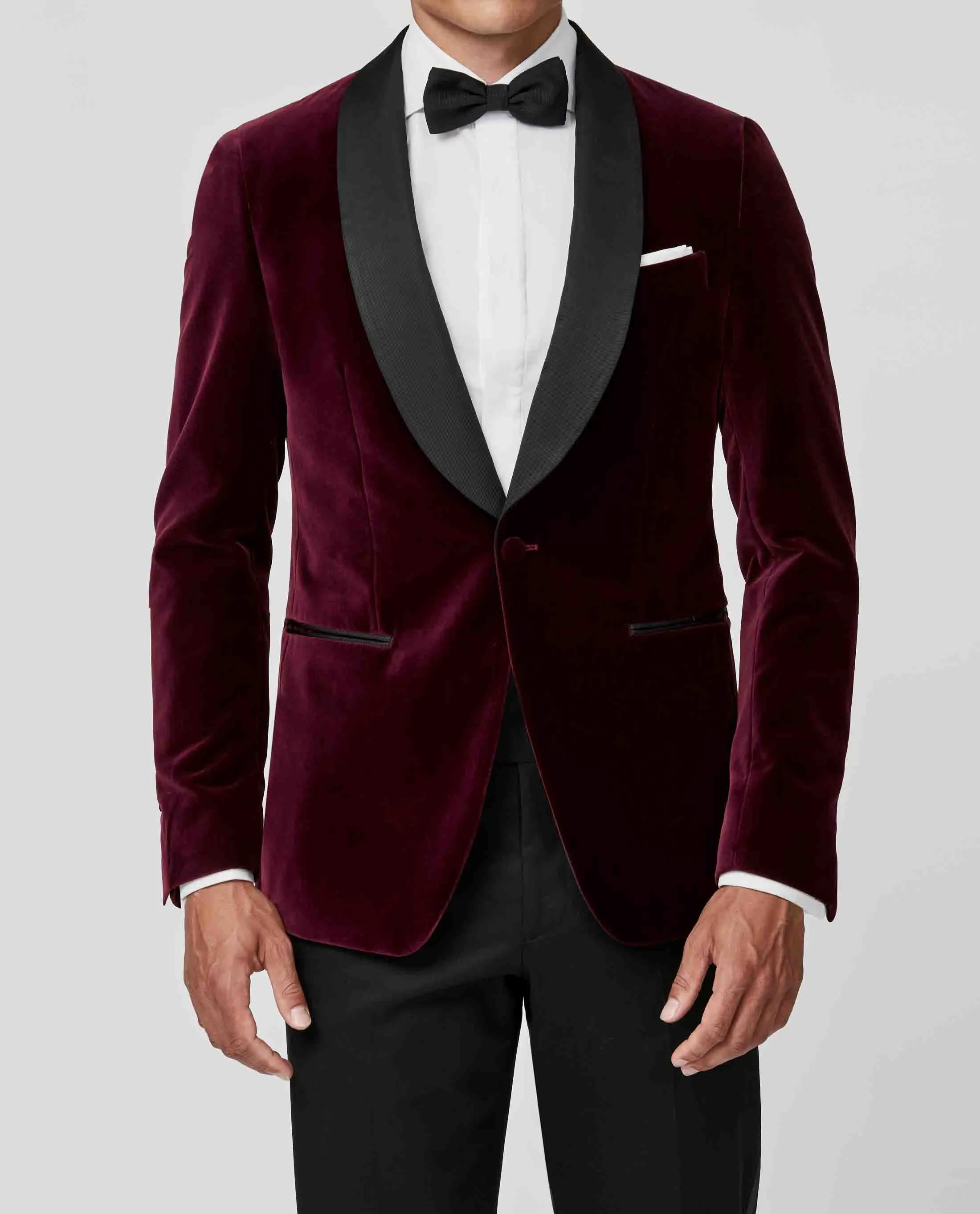 Ariston di Napoli Wine Red Velvet Soft Solid Cotton