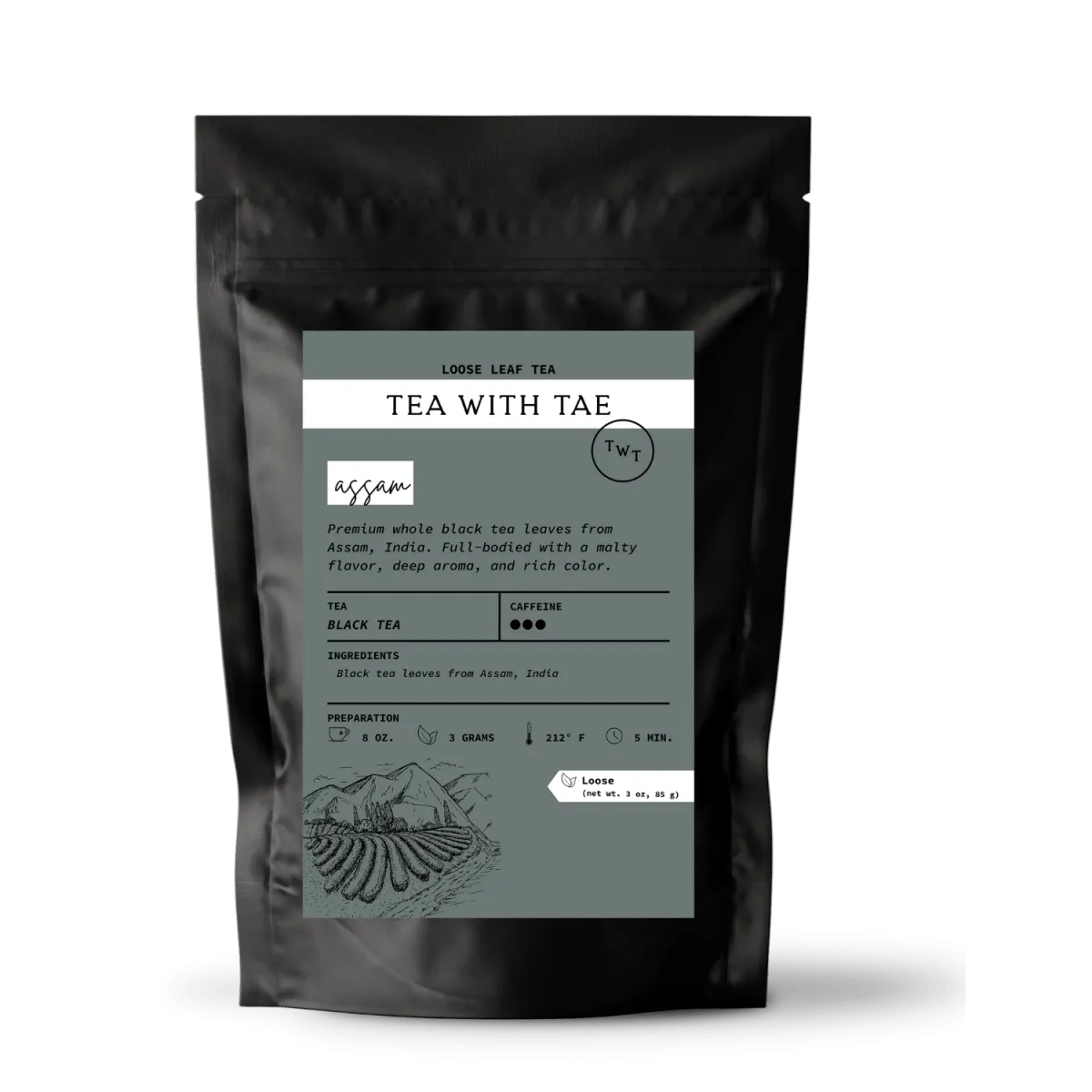 Assam Loose Leaf Tea Pouch (3oz. or 1lbs.)