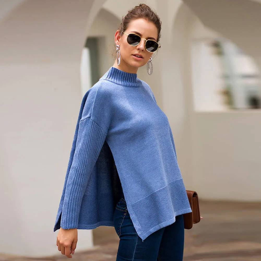 Autumn and Winter Sweater Women's Long-sleeved Round Neck Three-color Loose Pregnant Women's Knit Top