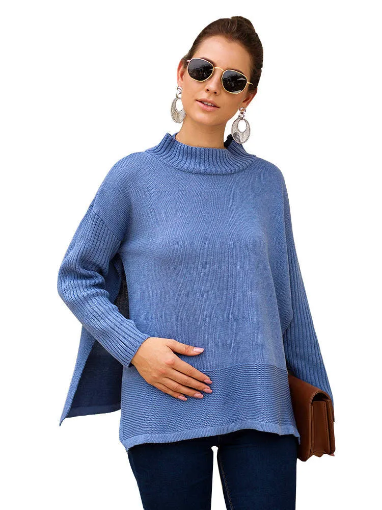 Autumn and Winter Sweater Women's Long-sleeved Round Neck Three-color Loose Pregnant Women's Knit Top