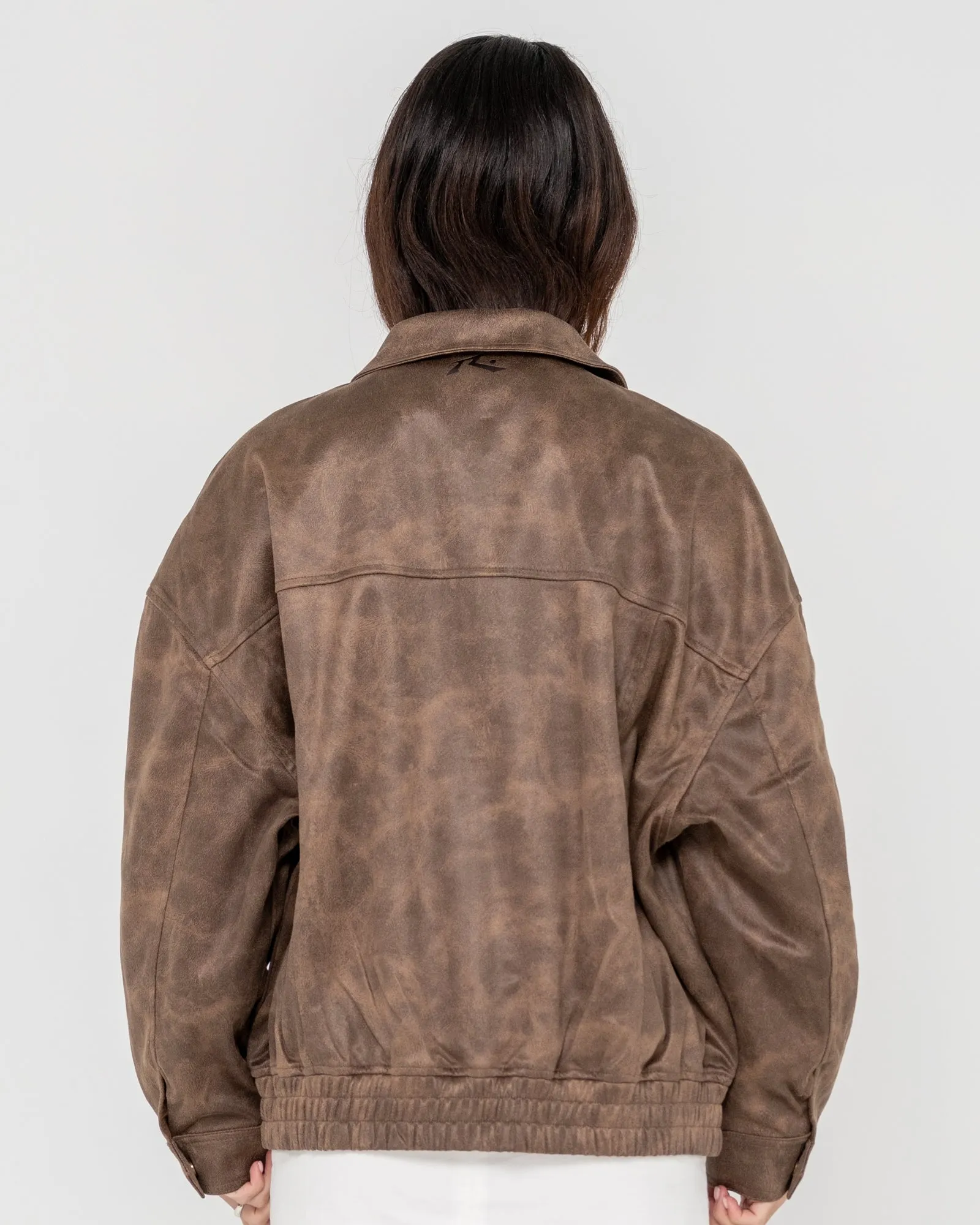 BACK STREET FAUX LEATHER JACKET