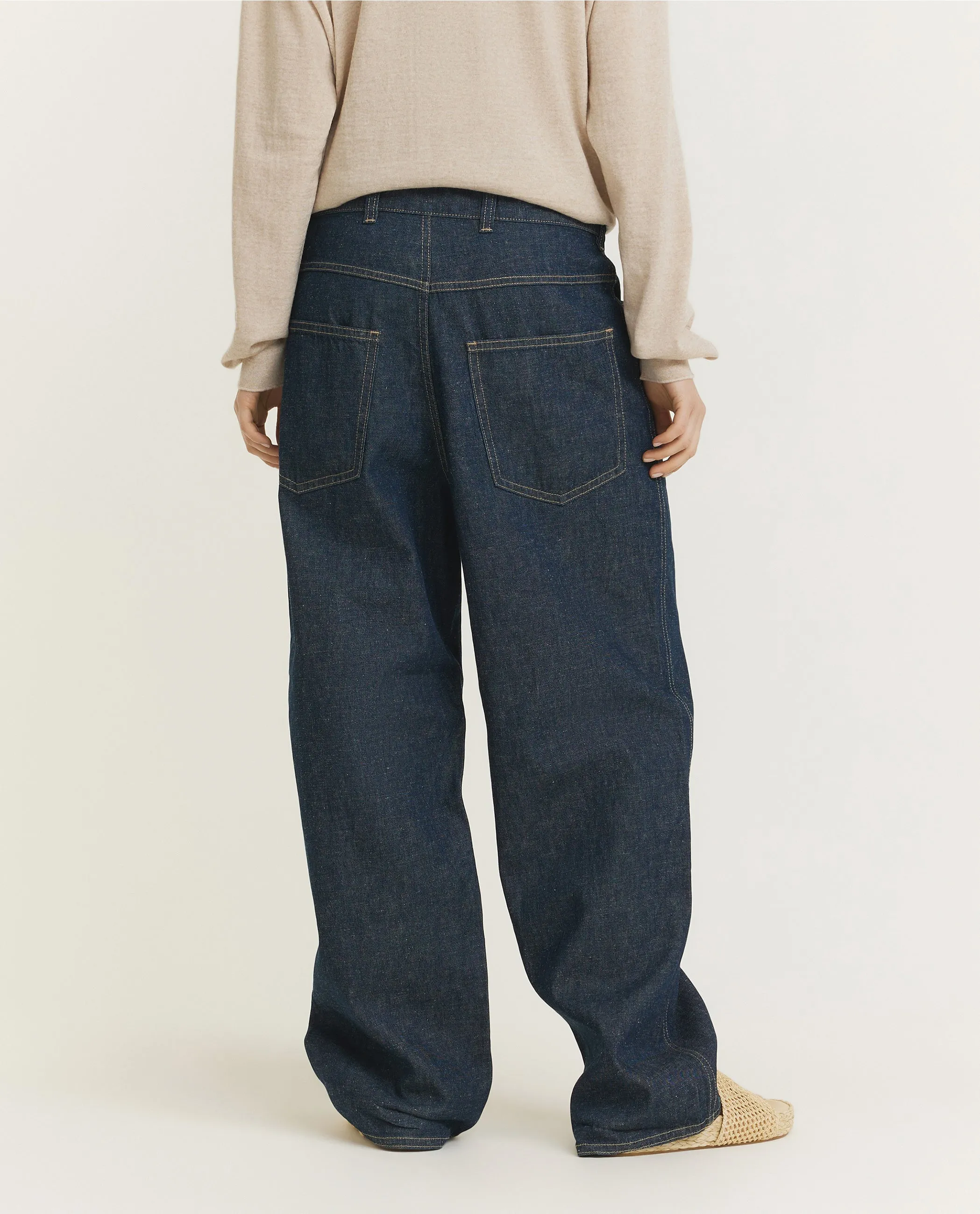 Baggy Peggy Spijkerbroek - Donkerblauw