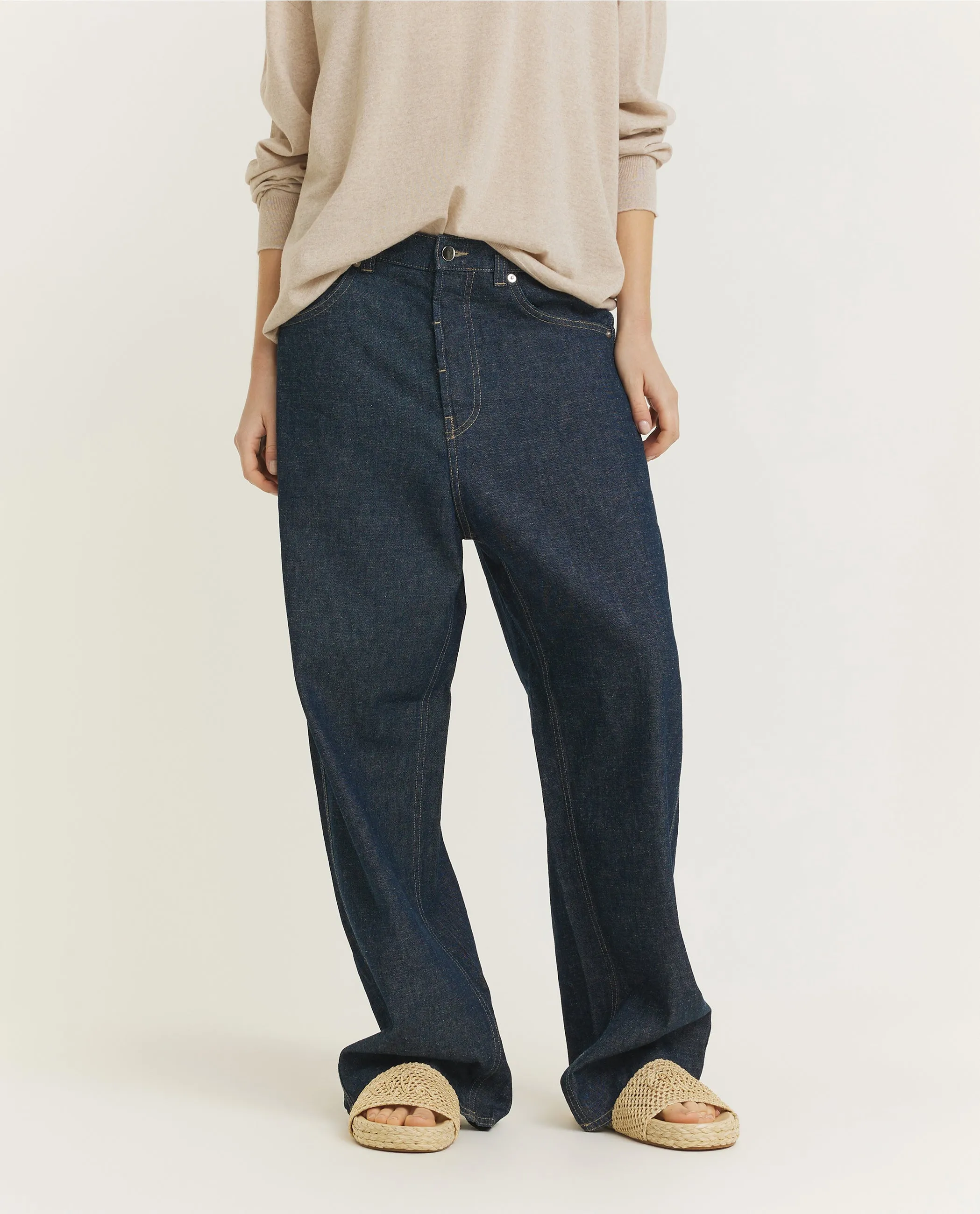 Baggy Peggy Spijkerbroek - Donkerblauw