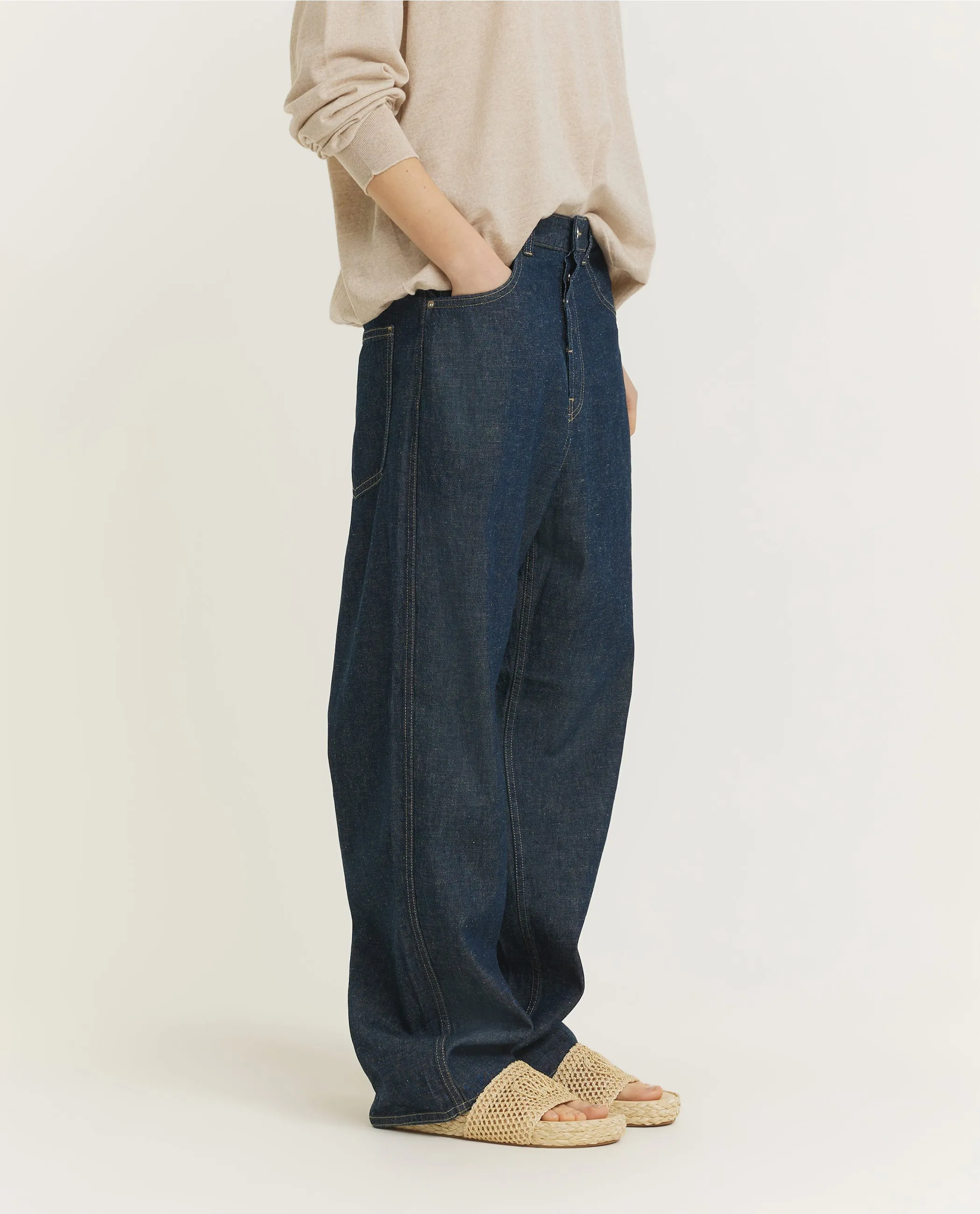 Baggy Peggy Spijkerbroek - Donkerblauw