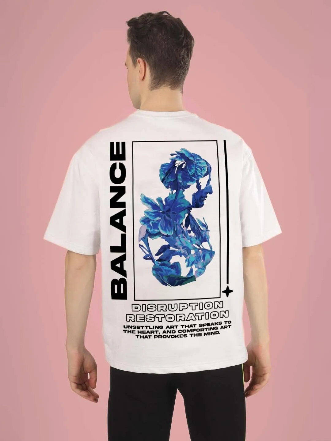 BALANCE OVER-SIZED T-SHIRT (WHITE)