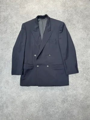 Balenciaga B-Logo Button Double Breated Oversized Blazer