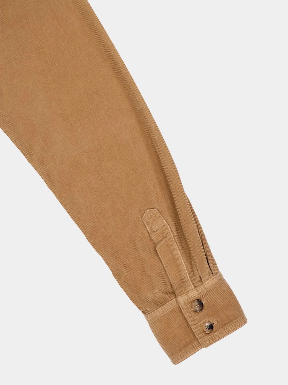 Beige Corduroy Overshirt