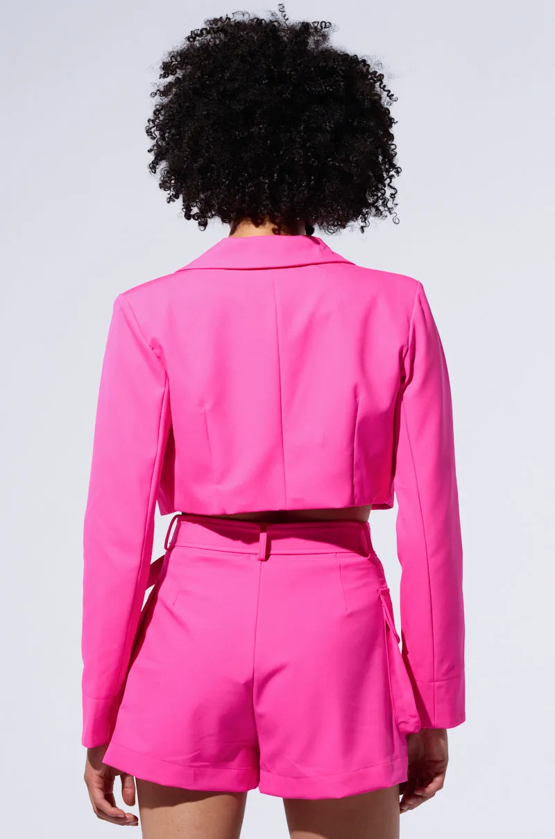 BETTER LUCK CROP BLAZER