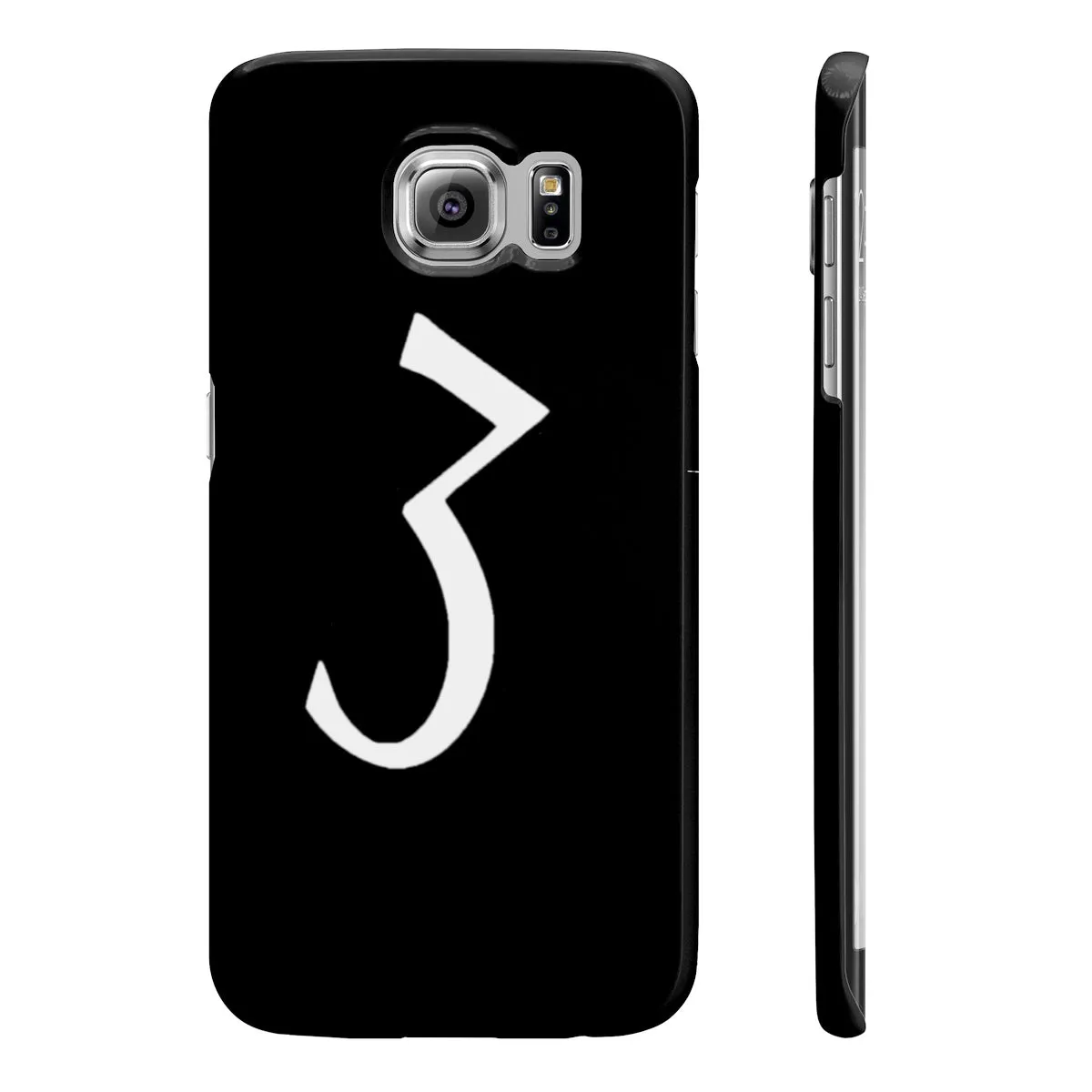 Black "3" Phone Case