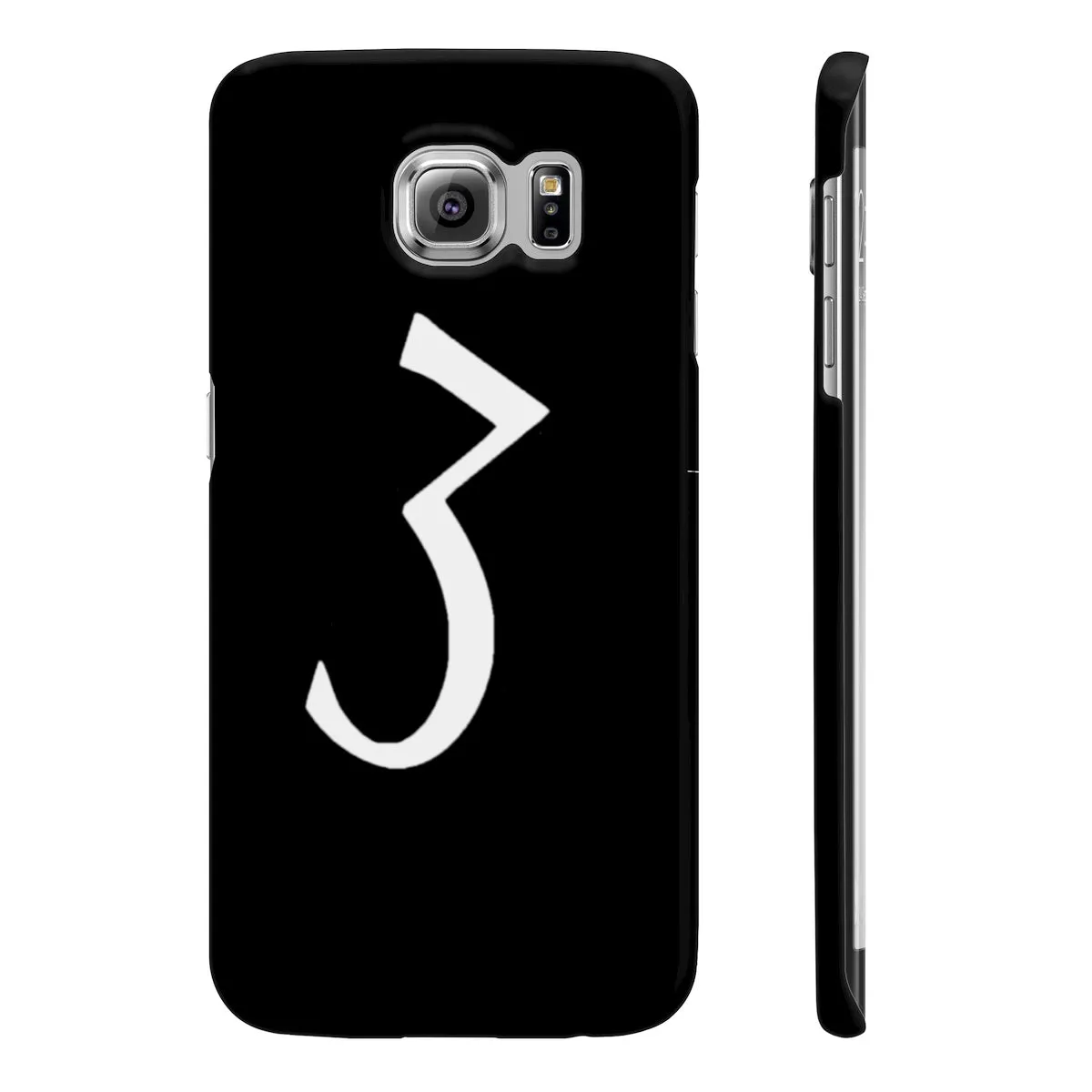 Black "3" Phone Case