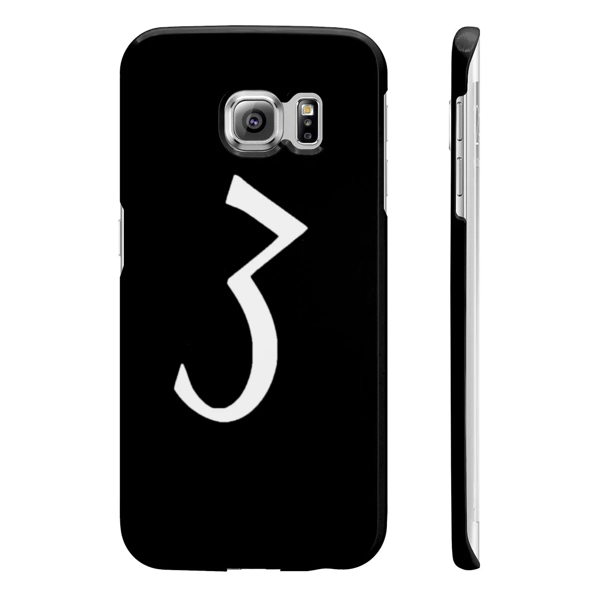 Black "3" Phone Case