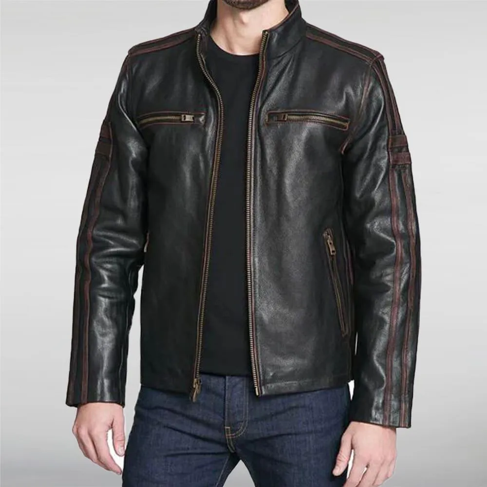 Black Rivet Leather Jacket