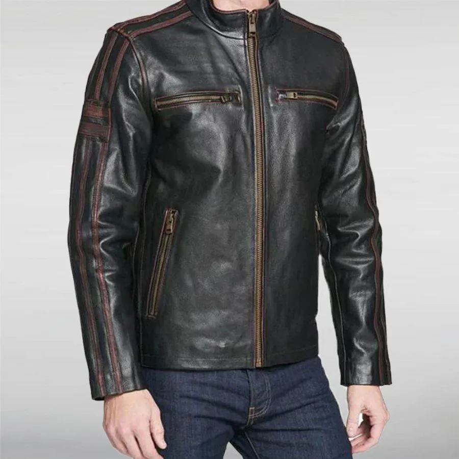 Black Rivet Leather Jacket