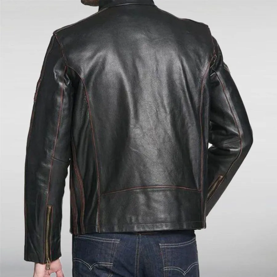 Black Rivet Leather Jacket