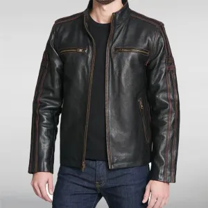 Black Rivet Leather Jacket
