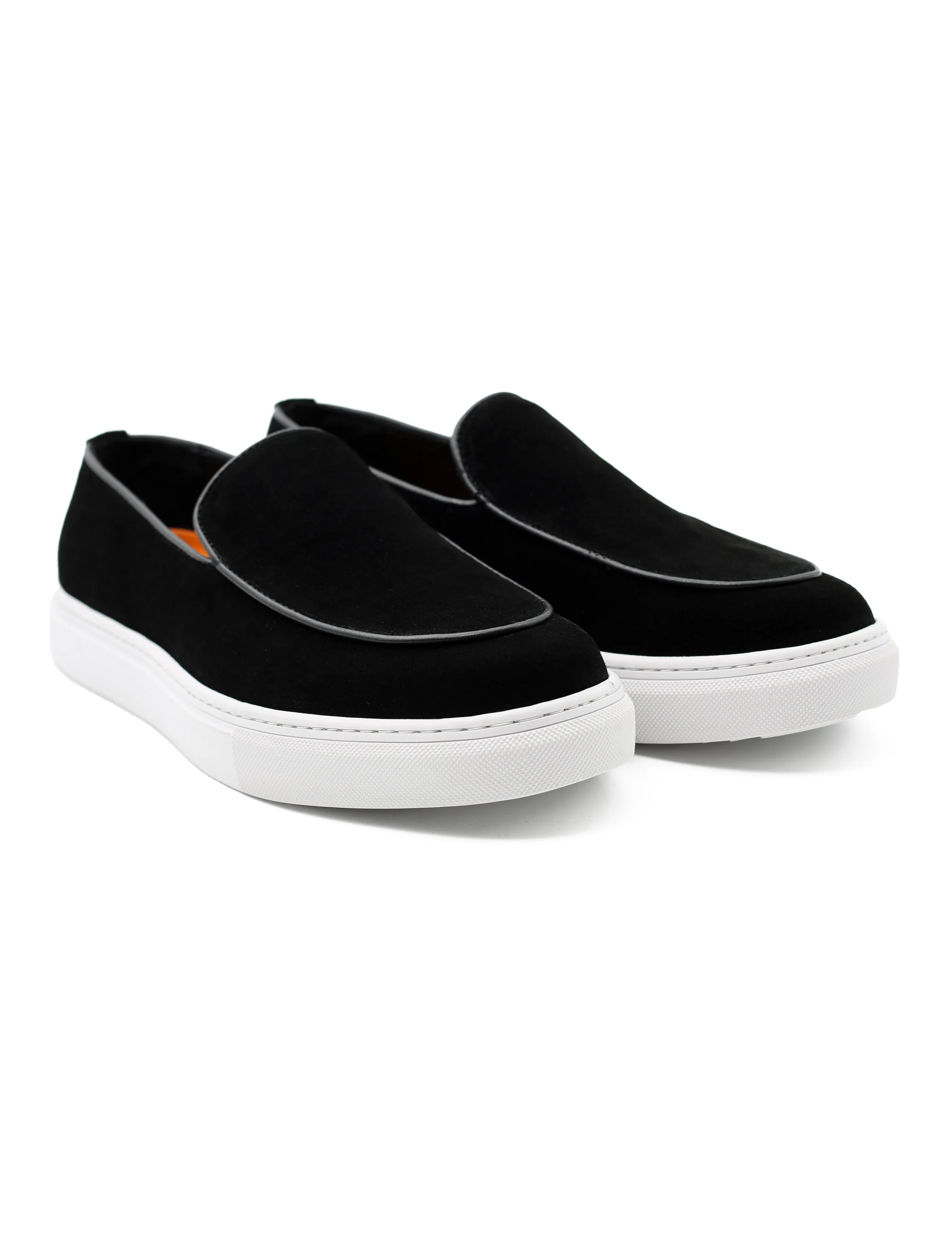 Black Suede Leather Loafers