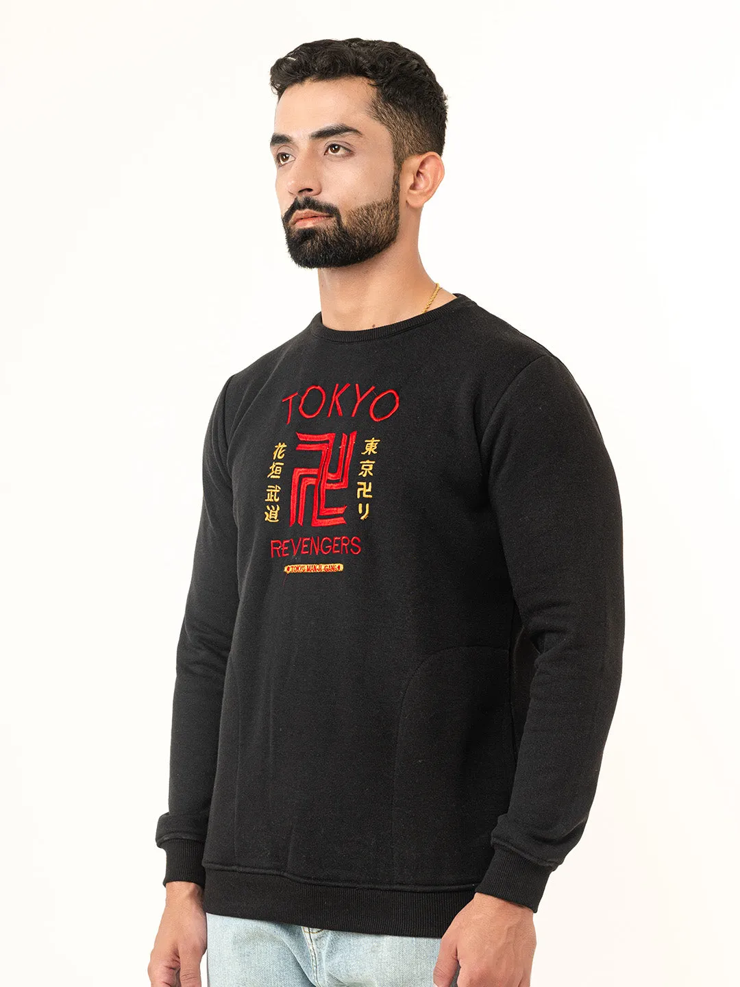 Black Tokyo Manji Revengers  Sweatshirt