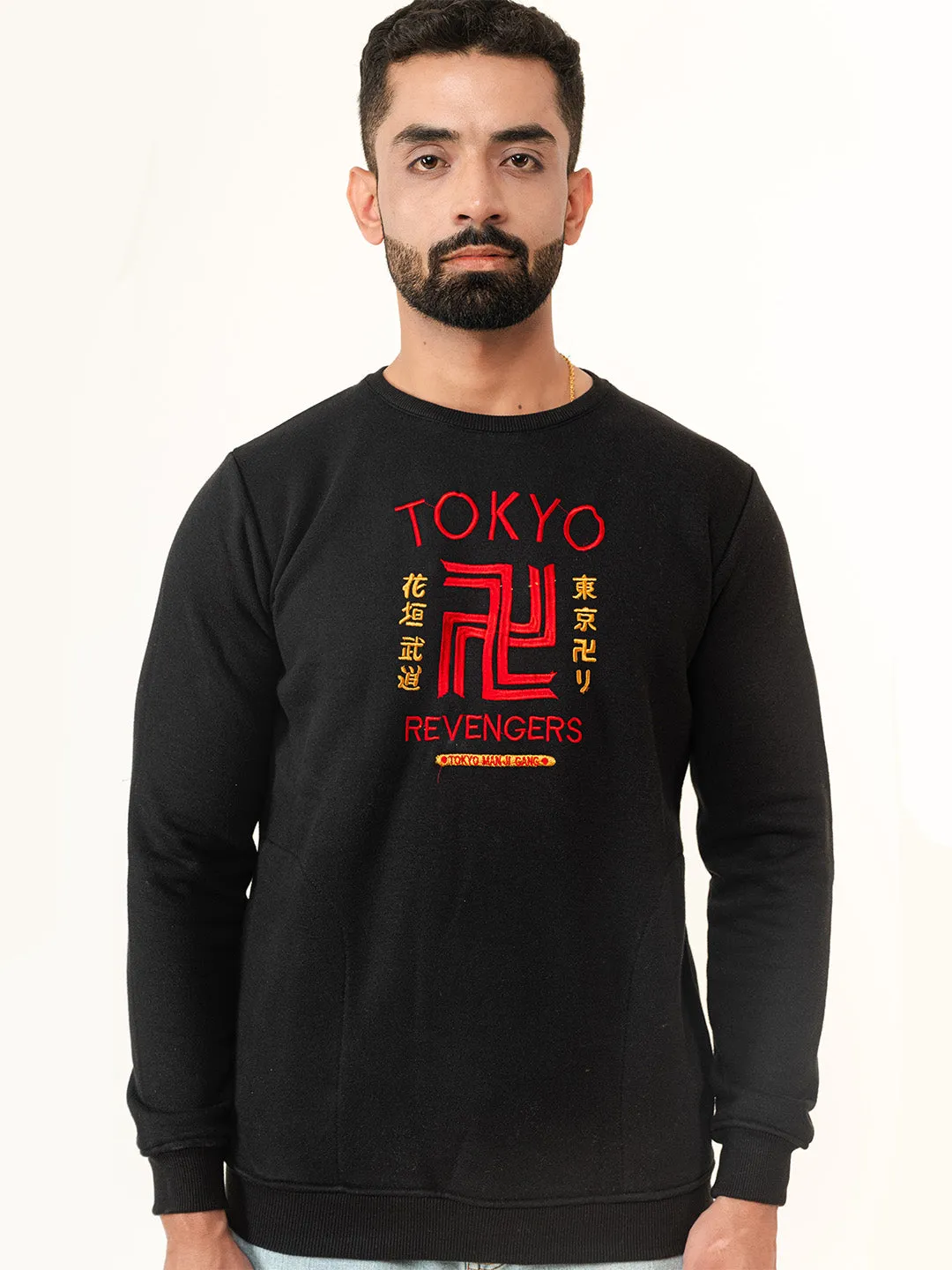 Black Tokyo Manji Revengers  Sweatshirt