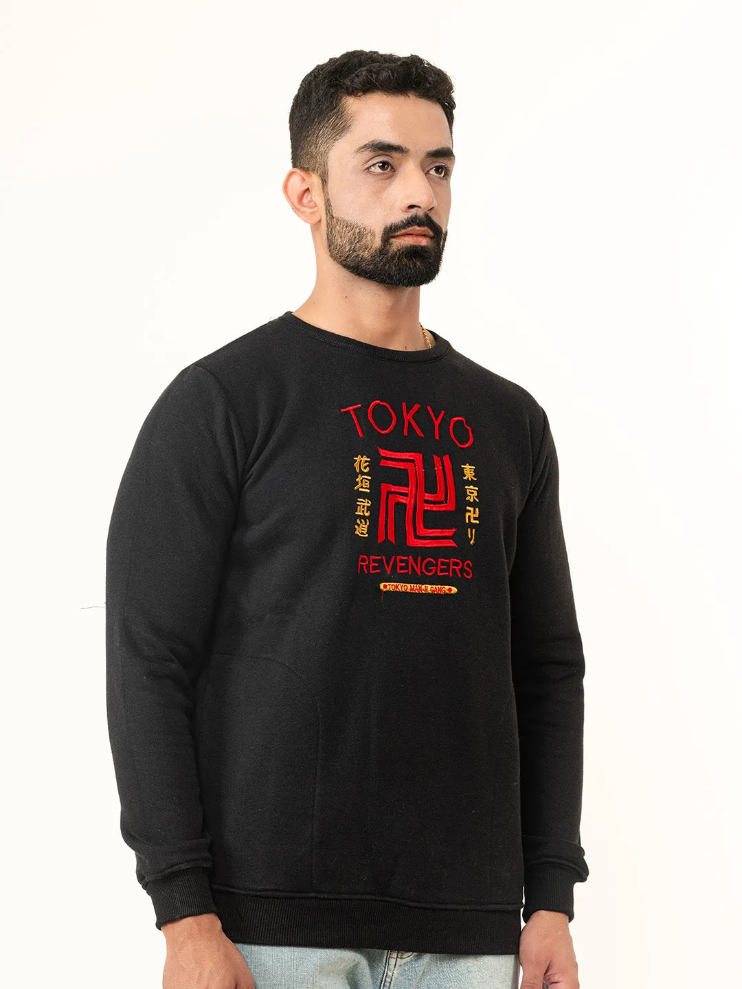 Black Tokyo Manji Revengers  Sweatshirt