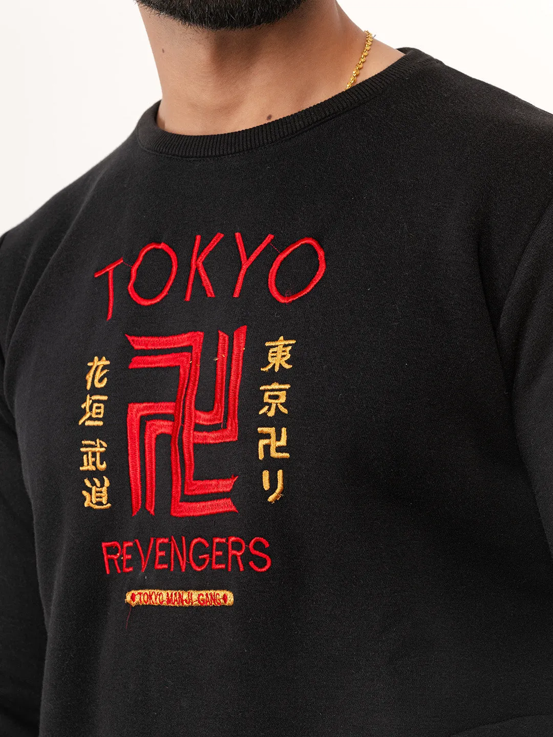 Black Tokyo Manji Revengers  Sweatshirt