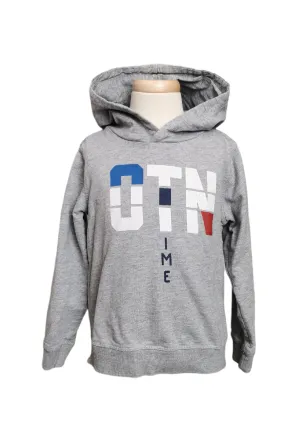 BOY SIZE 5/6 YEARS - PIAZZAITALIA, Graphic Pullover Hoodie VGUC B29
