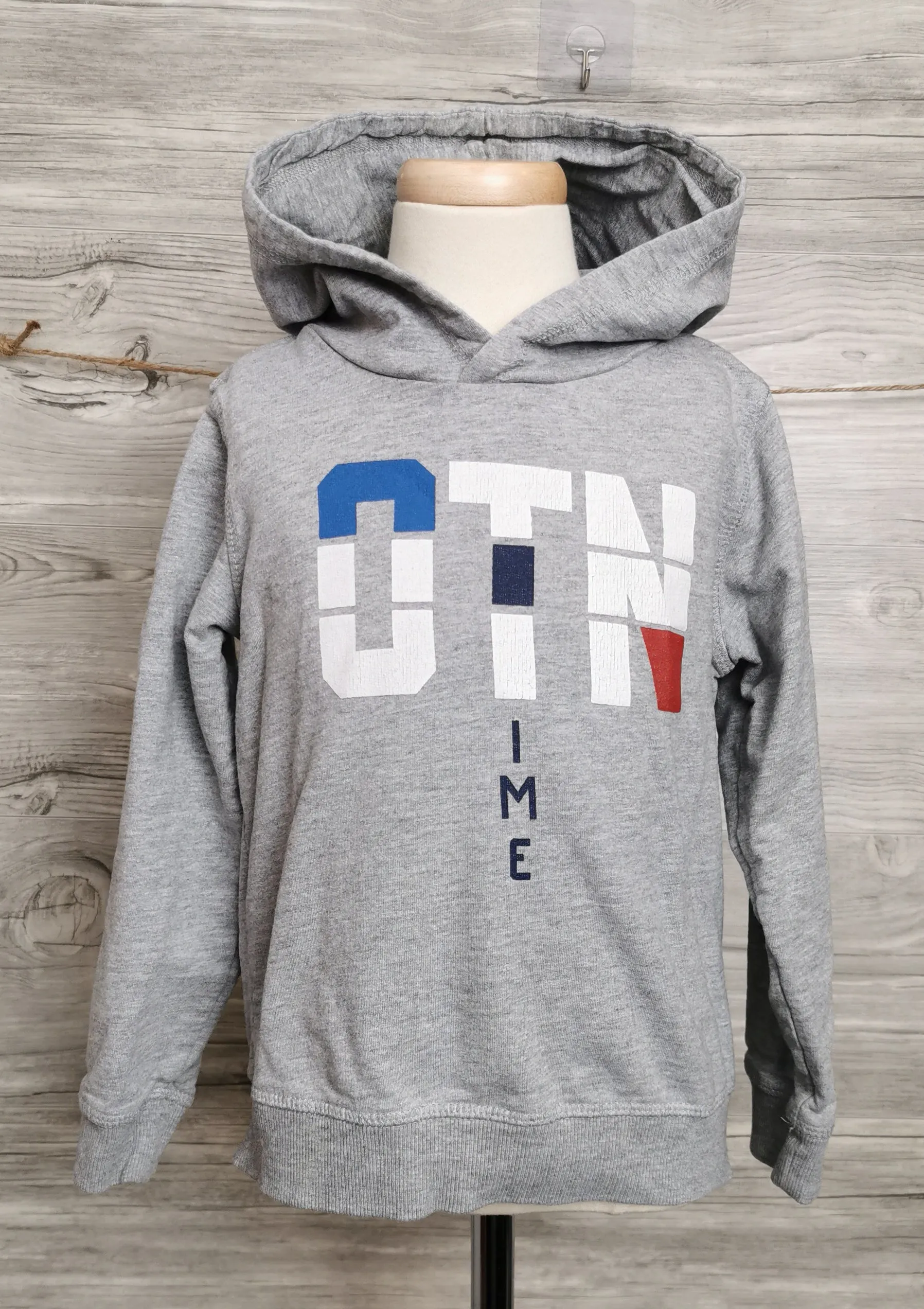BOY SIZE 5/6 YEARS - PIAZZAITALIA, Graphic Pullover Hoodie VGUC B29