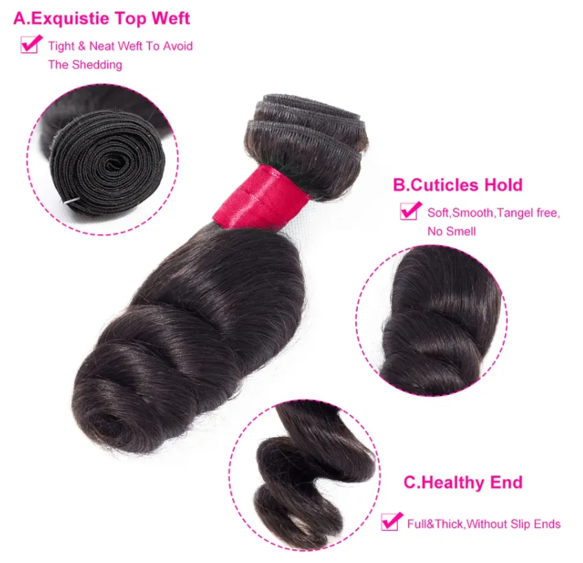 Brazilian Loose Wave 10 Bundles 100% Human Hair Bundles For Sale High Quality Wholesale MYLOCKME