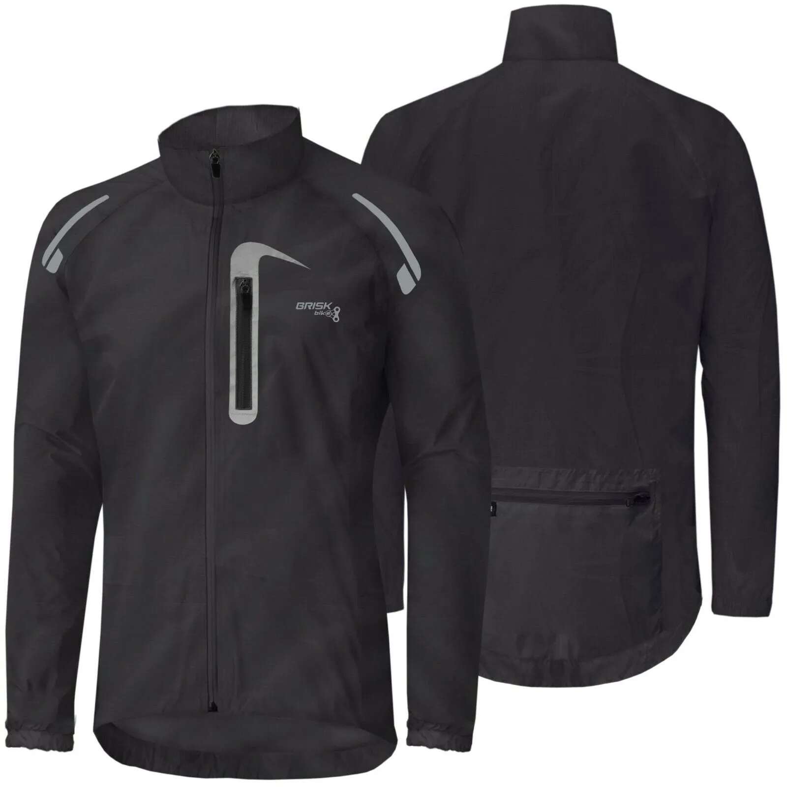 Brisk Bike Cycling Rain Jacket Men’s and Women’s cycling raincoat & Ultra Lightweight Jacket, best rainproof cycling jacket, wind and waterproof cycling jacket, best lightweight cycling rain jacket, water resistant cycling jacket