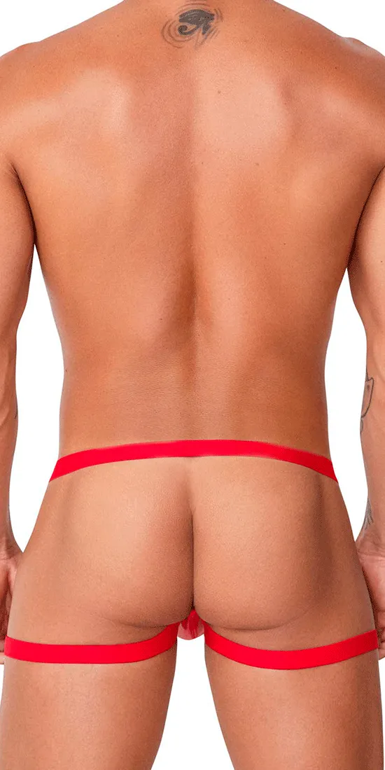 Candyman 99749 Garter Jockstrap Red