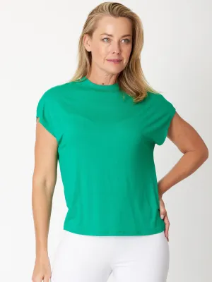 Cap Under Jacket Top -  Emerald - 25892