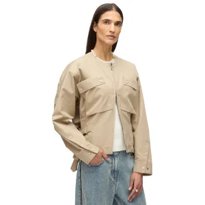CARGO JACKET WITH FLOUNCE HEM